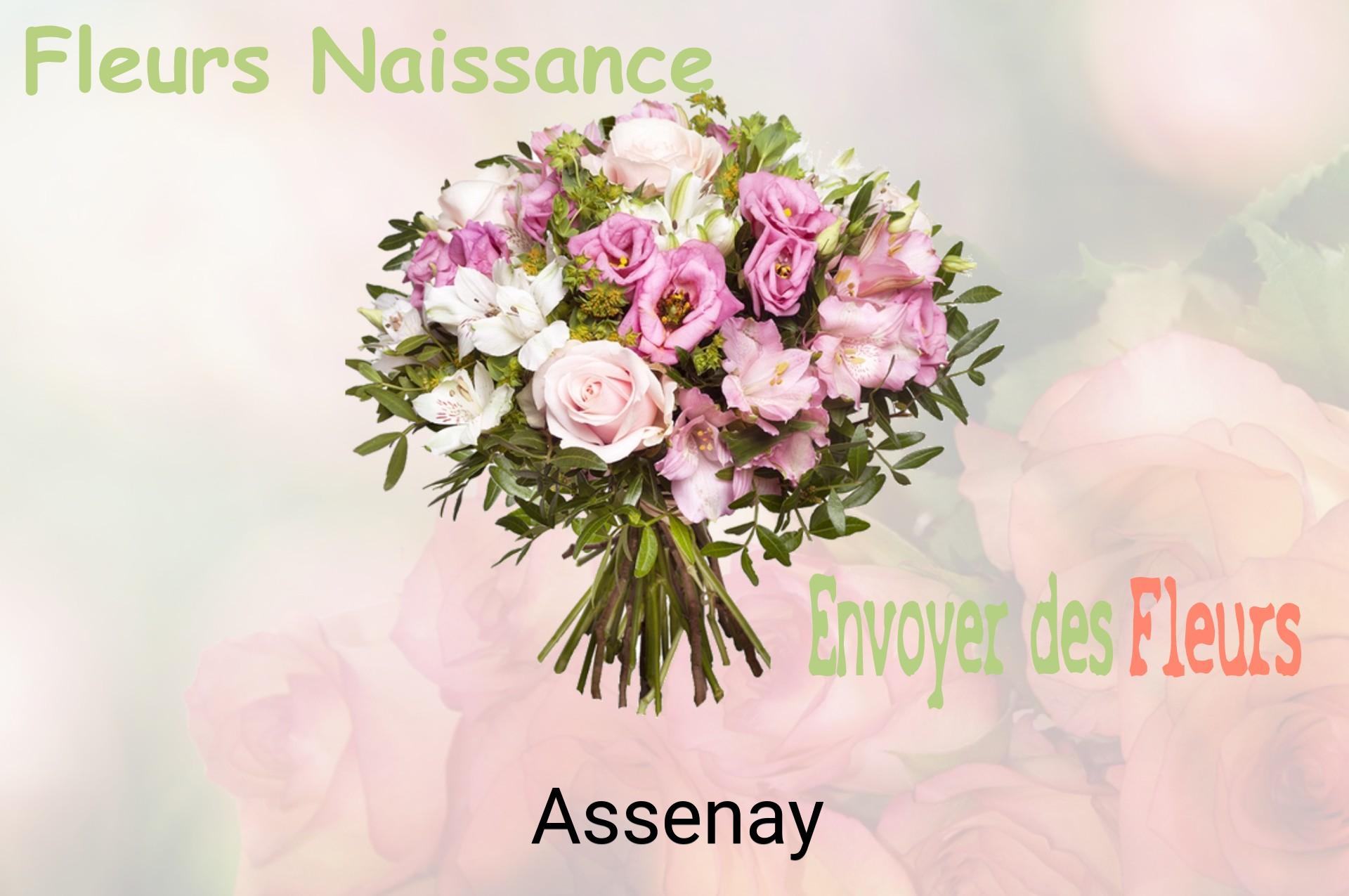 Bouquet de fleurs de naissance livré à Assenay